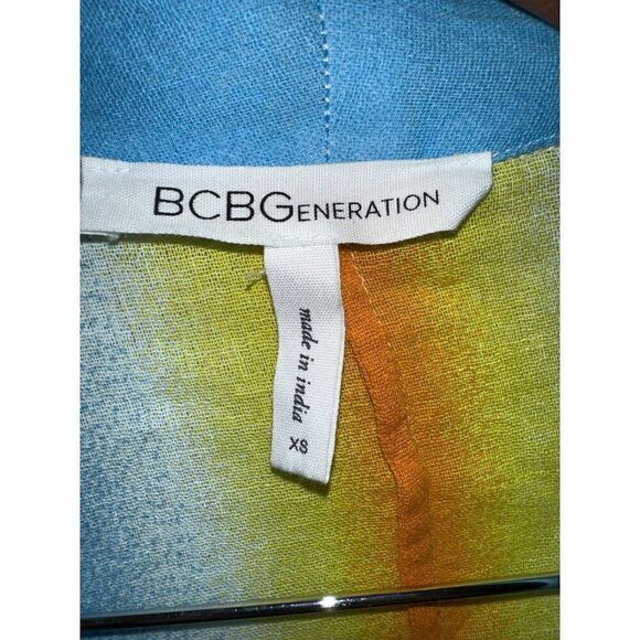 BCBGeneration Kimono Multi Striped Tie Front Size XSโ/Sm - Picture 11 of 15